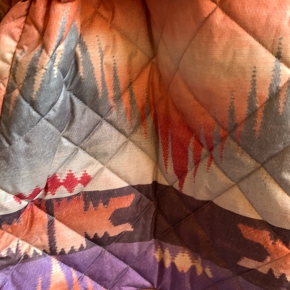 New XXL Polo Ralph Lauren Aztec SW Sunset Quilted Full-Zip Jacket Reversible - Picture 8 of 15